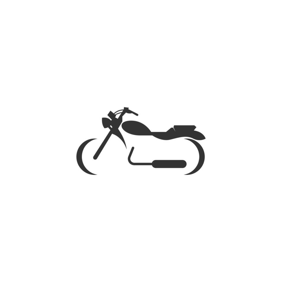 ilustração de design de logotipo de ícone de motocicleta vetor