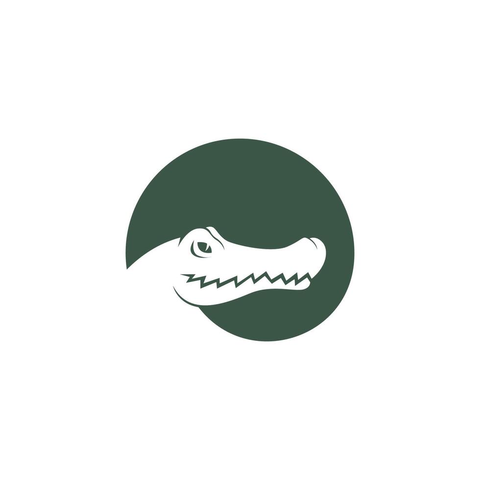 ilustração de design de logotipo de ícone de crocodilo vetor