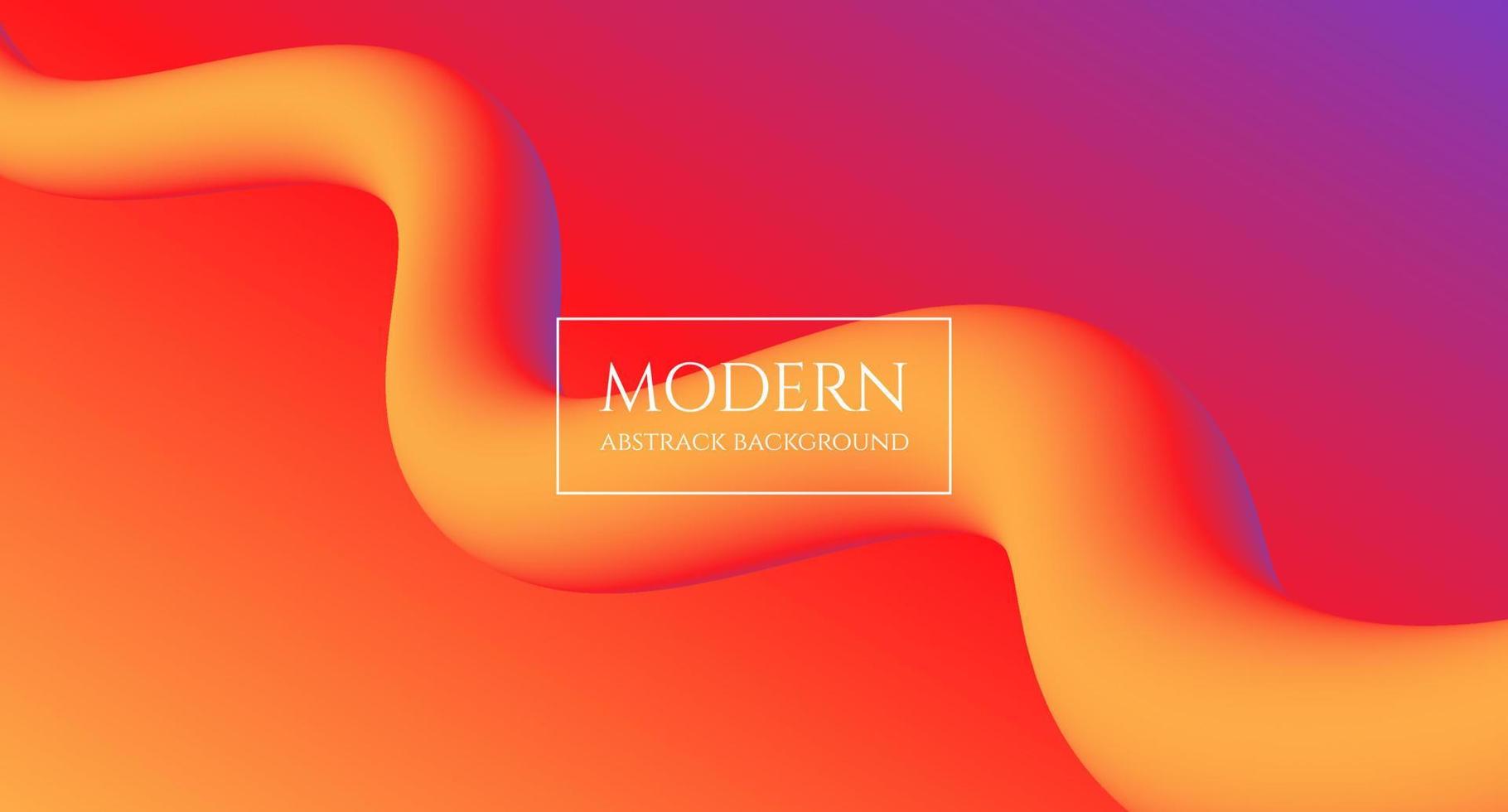 onda fluida abstrata colorida moderna. cartaz da moda com forma de fluxo 3d gradiente. design de fundo de inovação para capa, página de destino. vetor