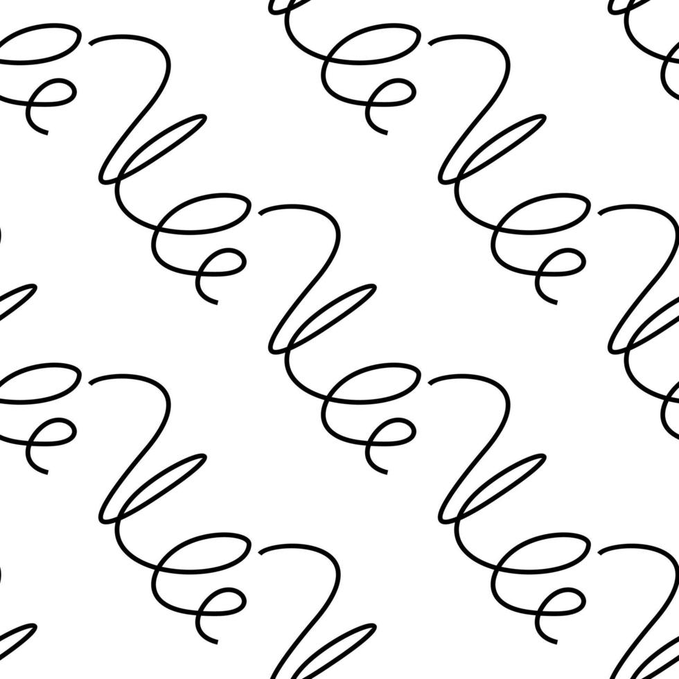 espiral. padrão sem emenda de onda. curlicue - papel de parede abstrato. textura para tecido vetor