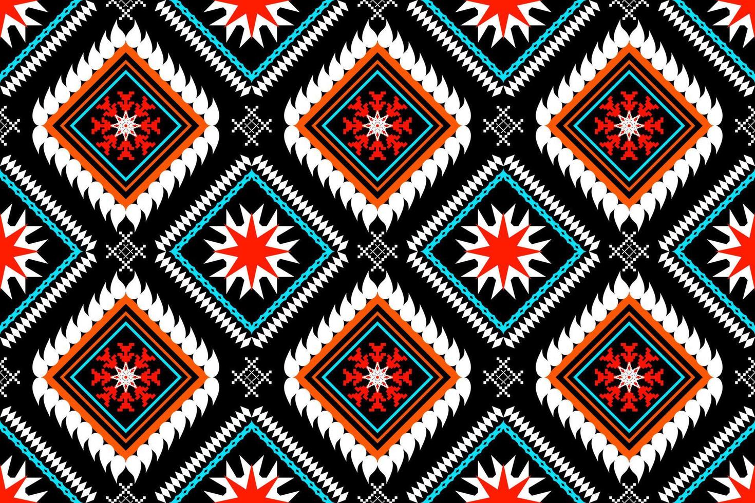 geométrica étnica oriental arte tradicional pattern.figure bordado tribal style.design para plano de fundo, papel de parede, roupas, embrulho, tecido, elemento, ilustração vetorial. vetor