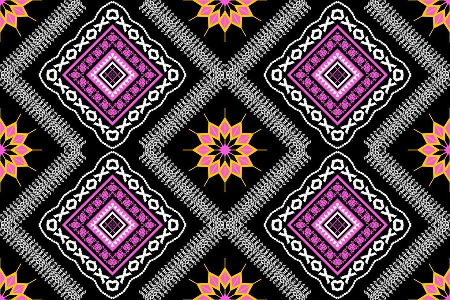 geométrica étnica oriental arte tradicional pattern.figure bordado tribal style.design para plano de fundo, papel de parede, roupas, embrulho, tecido, elemento, ilustração vetorial. vetor