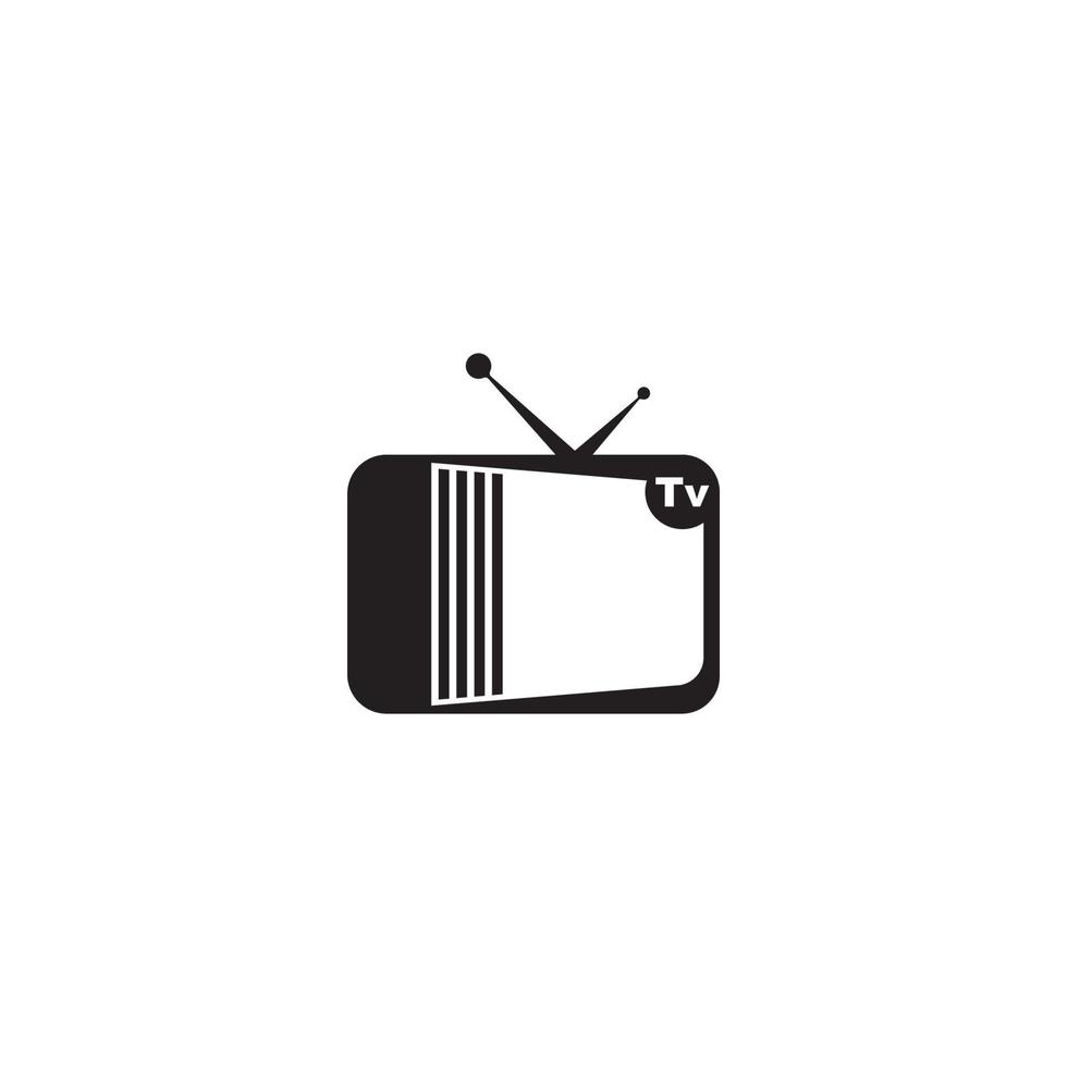 design do logotipo da tv vetor