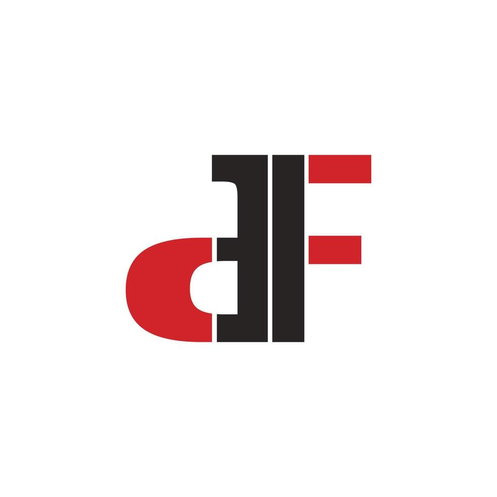 logotipo da carta df vetor