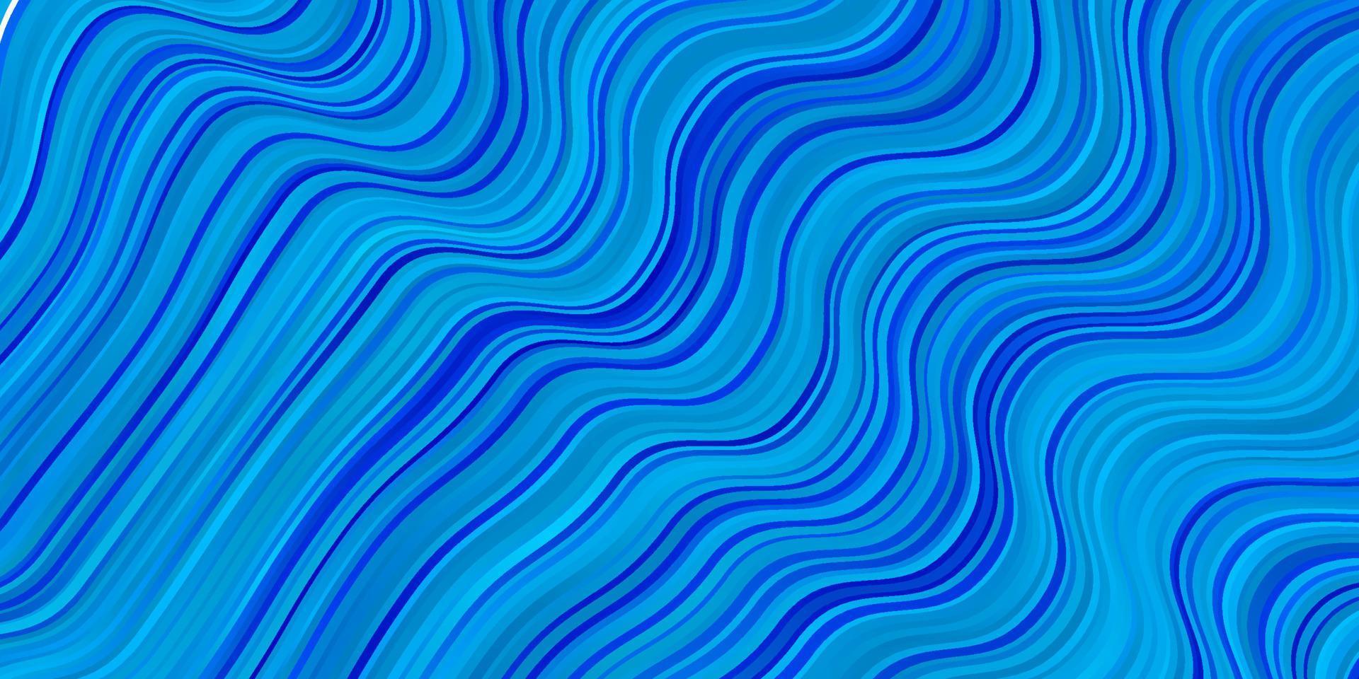 pano de fundo vector azul claro com curvas.