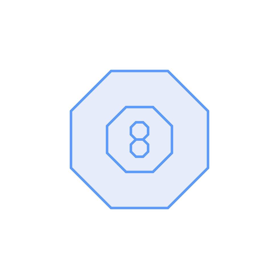 vetor de 8 bolas para apresentação do ícone do símbolo do site