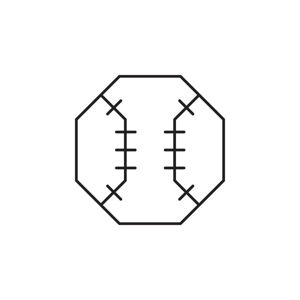 vetor de bola de beisebol para apresentação de ícone de símbolo de site