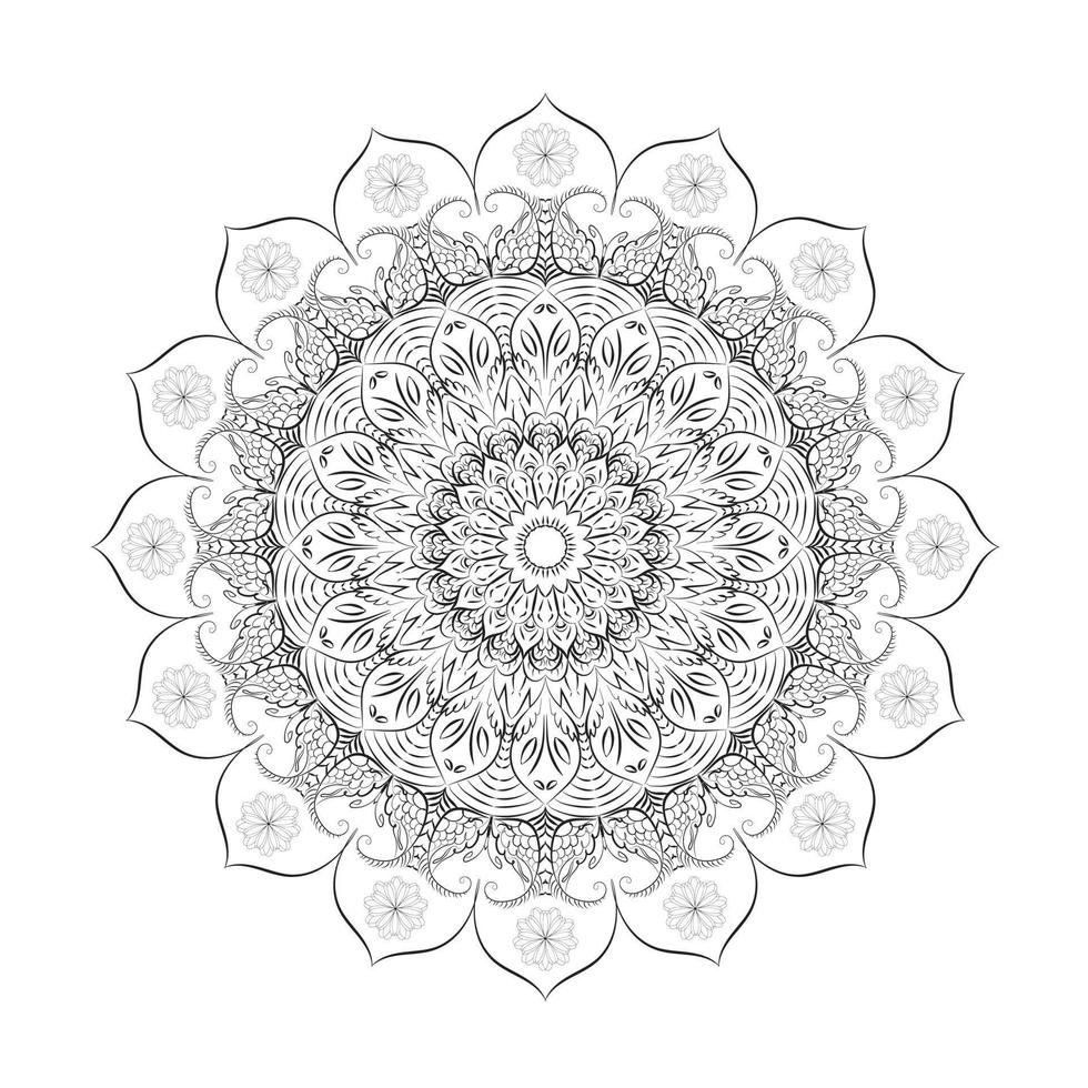 modelo de design de mandala vetor