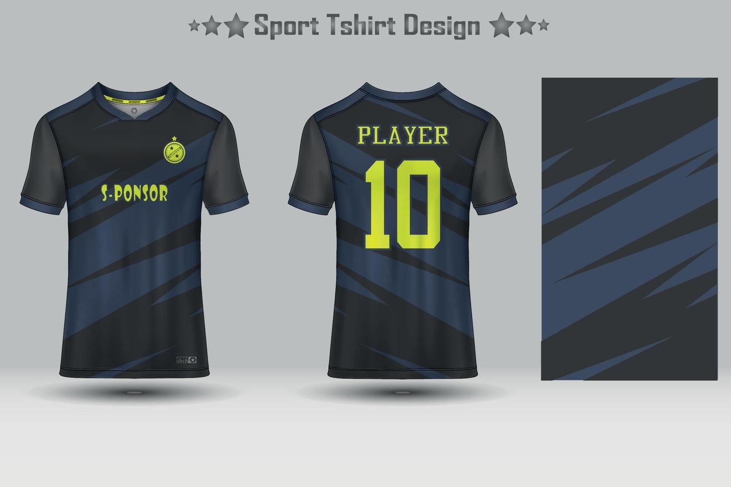 maquete de camisa de esporte de futebol design de t-shirt de padrão geométrico abstrato vetor