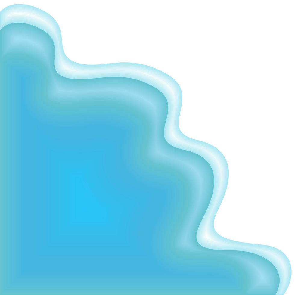 ilustração em vetor simples de ondas azuis.