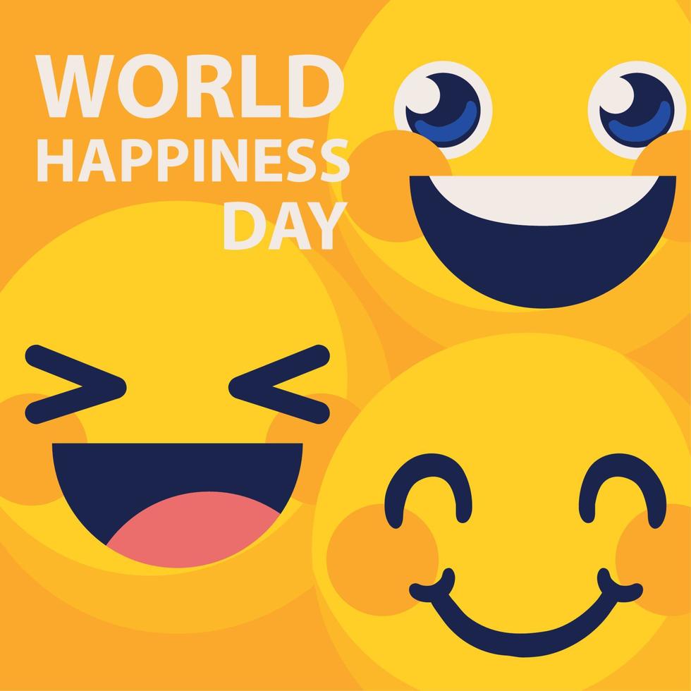 dia mundial da felicidade vetor