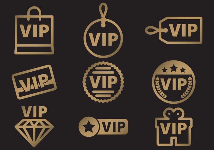 Vetores de ícones VIP