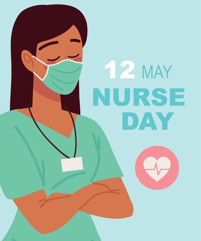 comemoração do dia internacional da enfermeira vetor