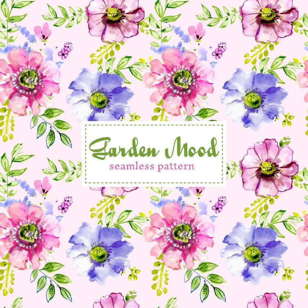 fundo floral bastante tileable vetor