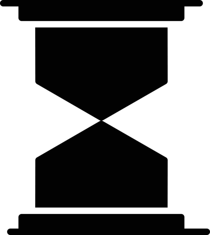 ícone de glifo de ampulheta vetor