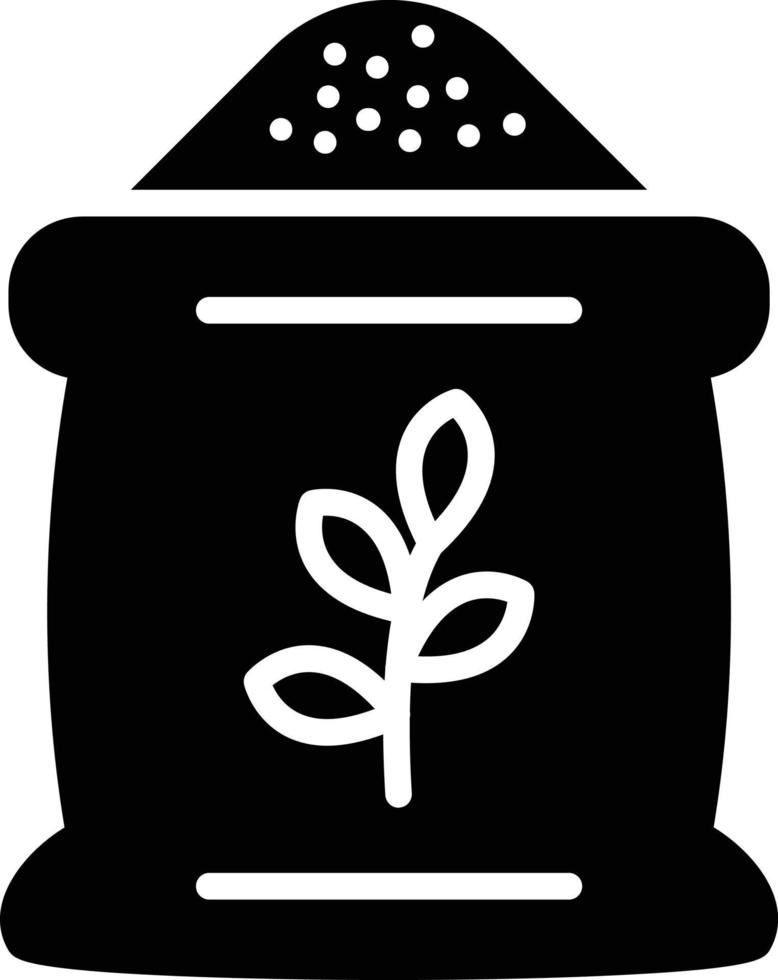 ícone de glifo de farinha vetor