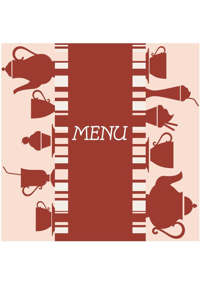 design de menu de café vetor