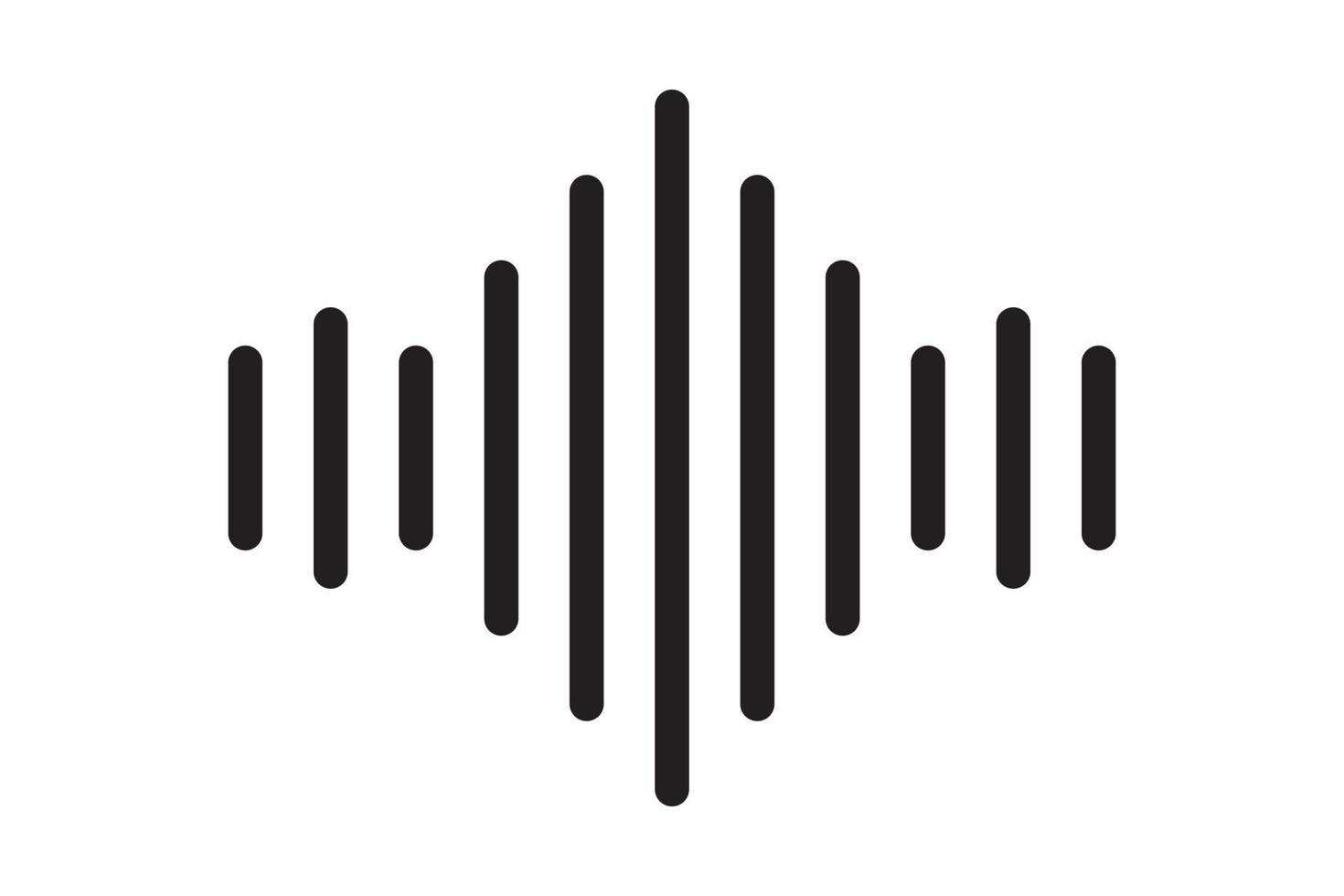 ícone de onda de rádio de som vetor conexão de sinal de som wifi para design gráfico, logotipo, site, mídia social, aplicativo móvel, ilustração de interface do usuário