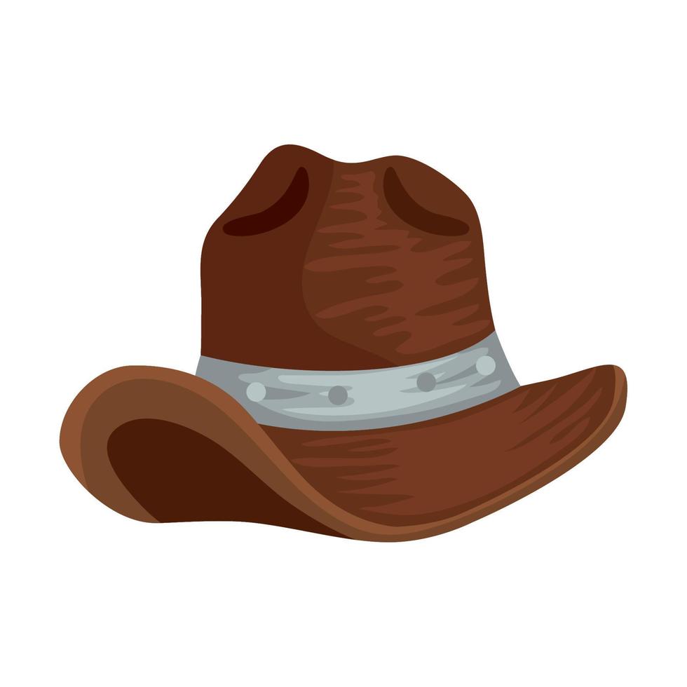 acessório de chapéu de cowboy vetor