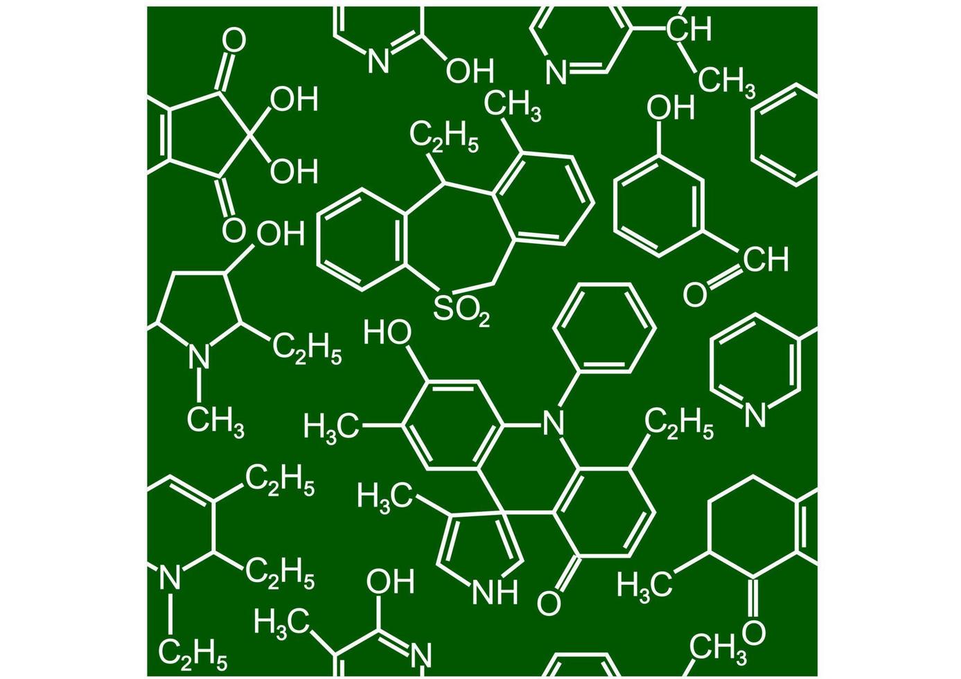 fundo perfeito de ciência química vetor