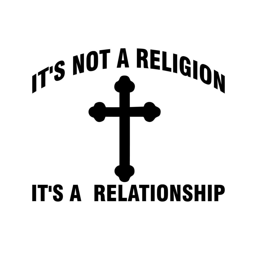 não é uma religião é um relacionamento vetor
