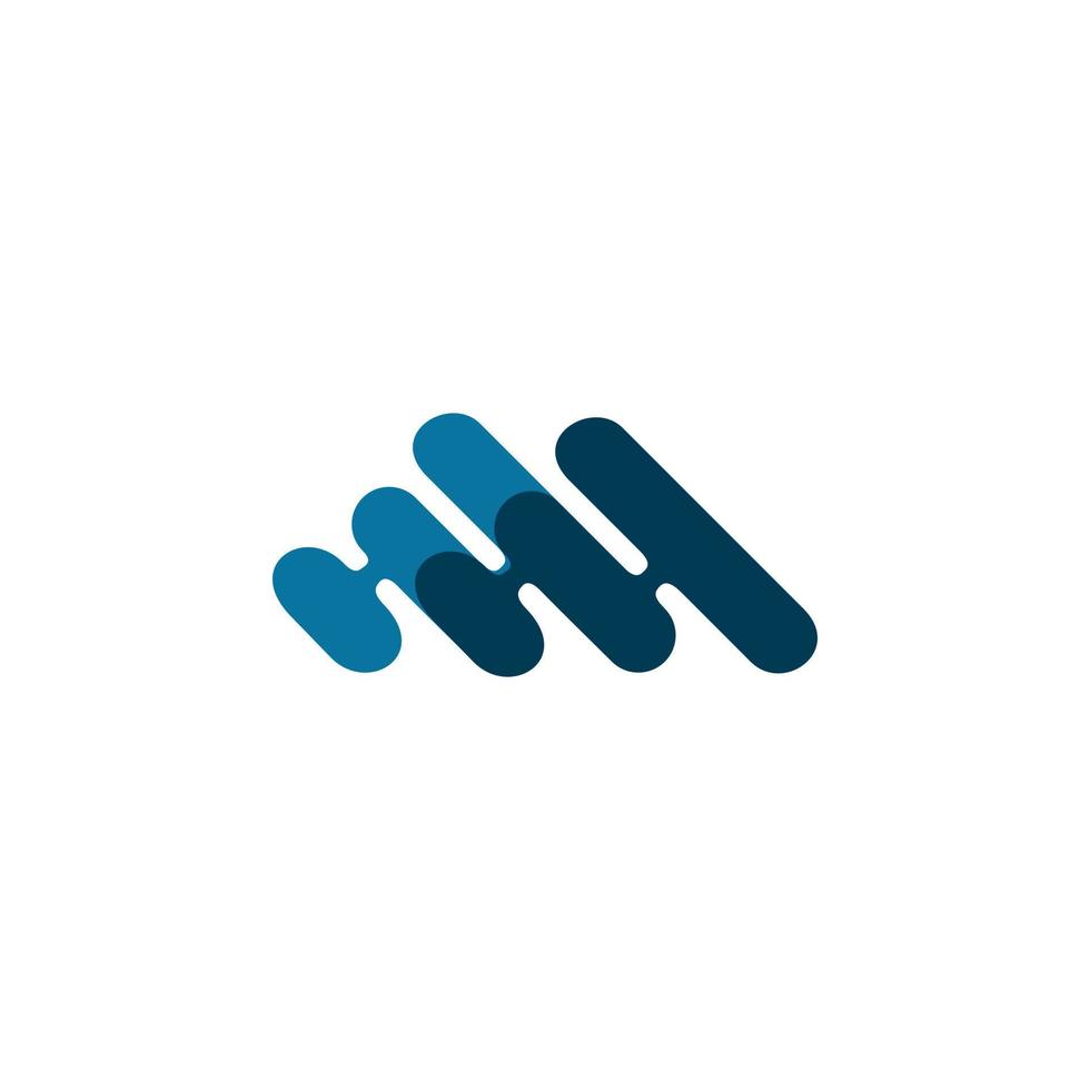 design de logotipo de cerca de cor azul vetor