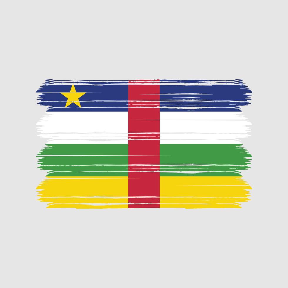 vetor de bandeira da África Central. bandeira nacional