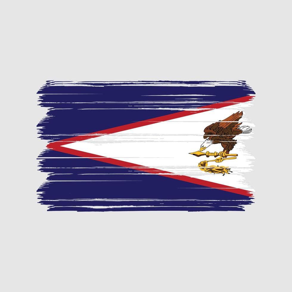 vetor de bandeira da samoa americana. bandeira nacional