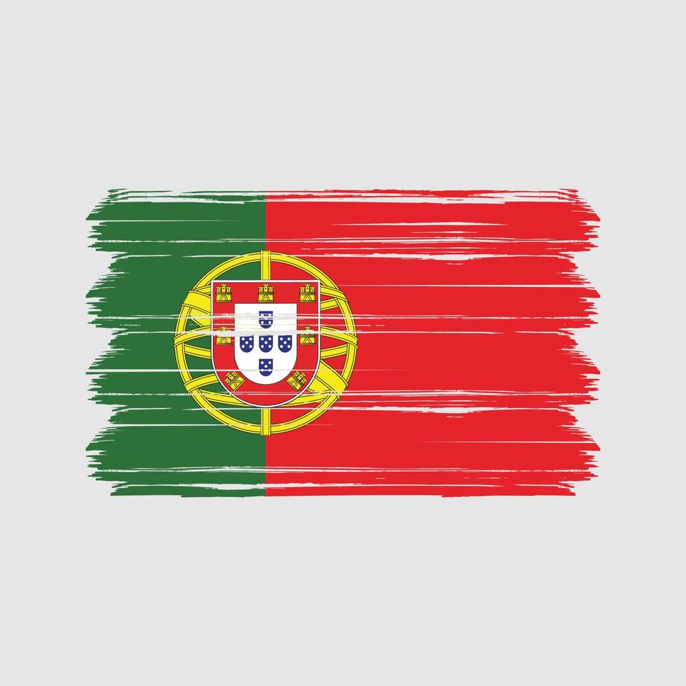 vetor de bandeira de portugal. bandeira nacional