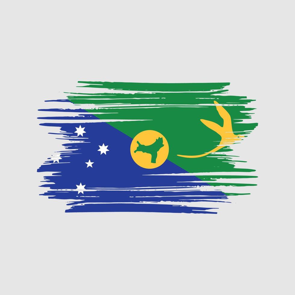 pinceladas de bandeira de natal. bandeira nacional vetor