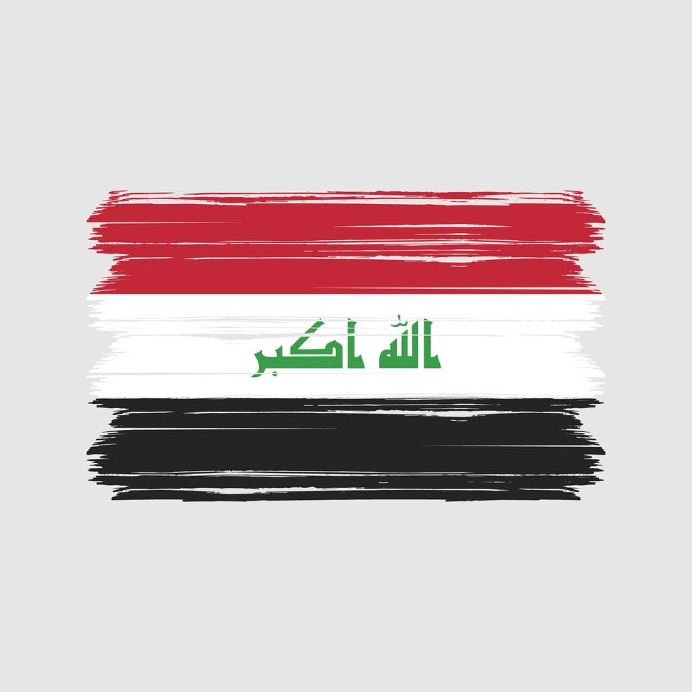 vetor de bandeira do Iraque. bandeira nacional