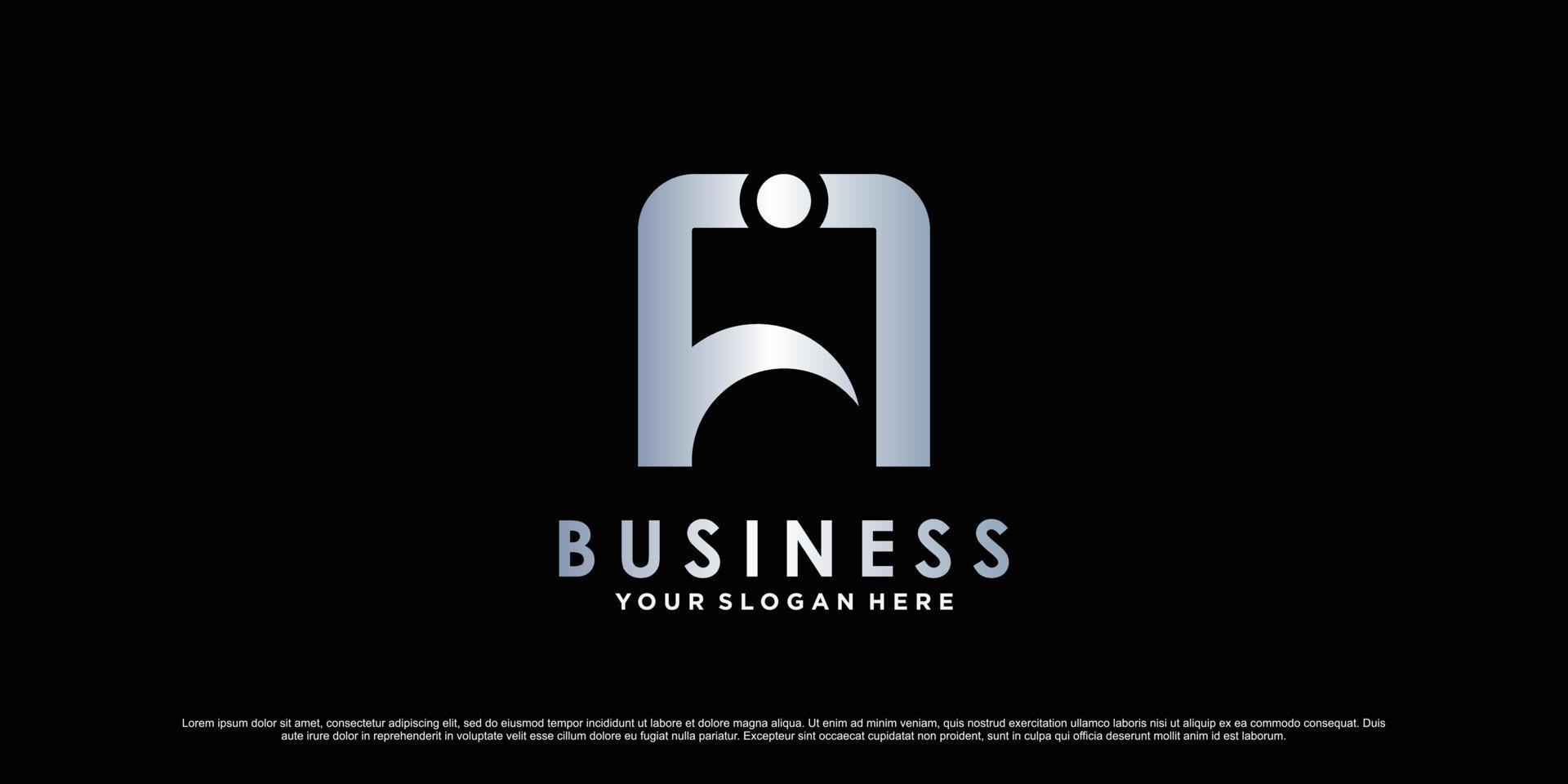 carta inicial de design de logotipo monograma a para negócios ou pessoais com vetor premium de conceito criativo
