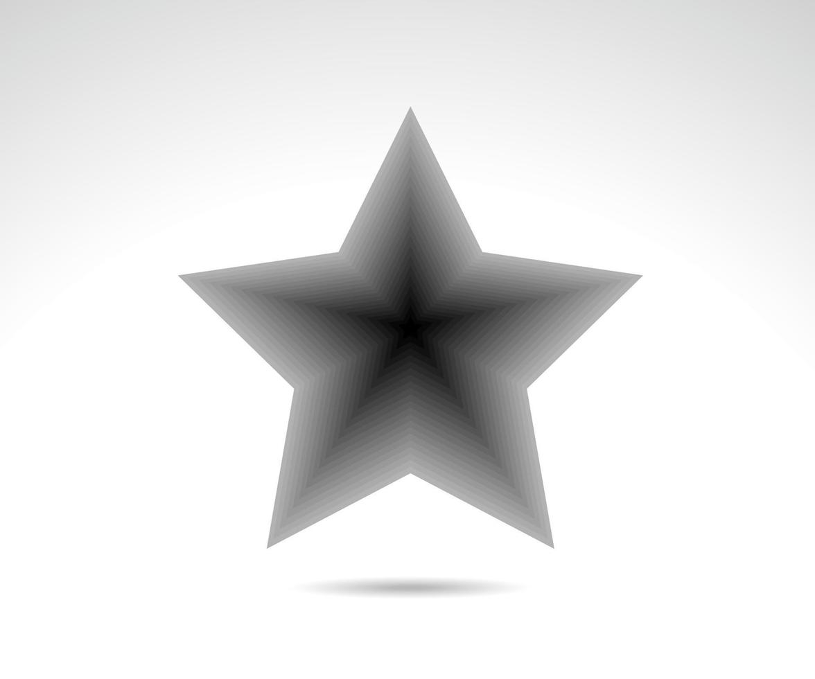 logotipo da estrela. ícone de linha estrela vetor