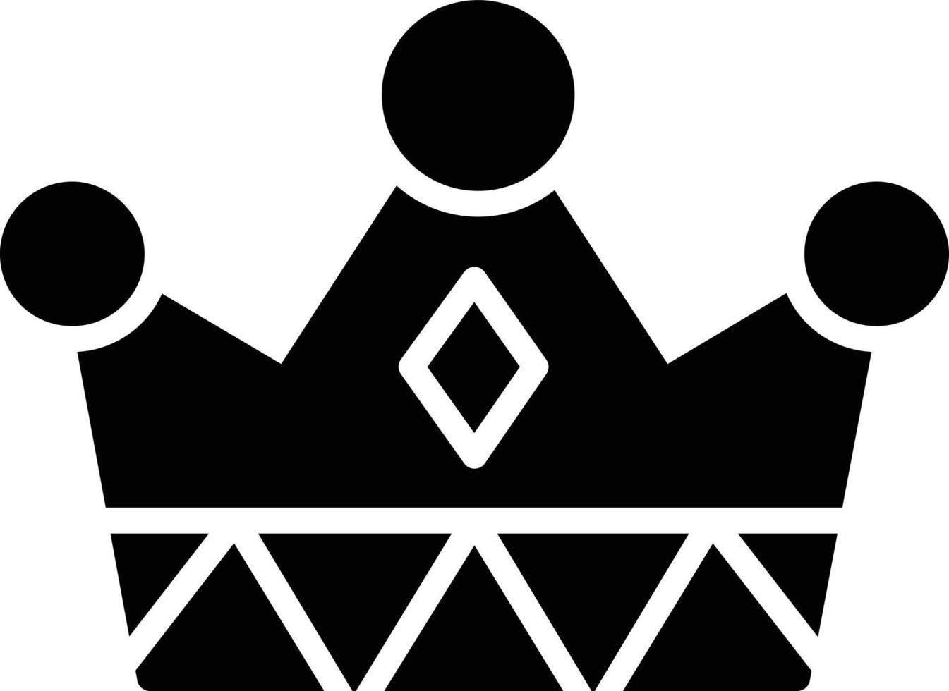 ícone de glifo de coroa vetor