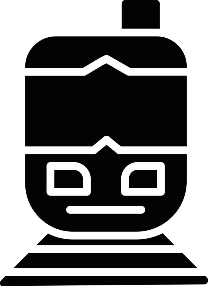 ícone de glifo de trem vetor