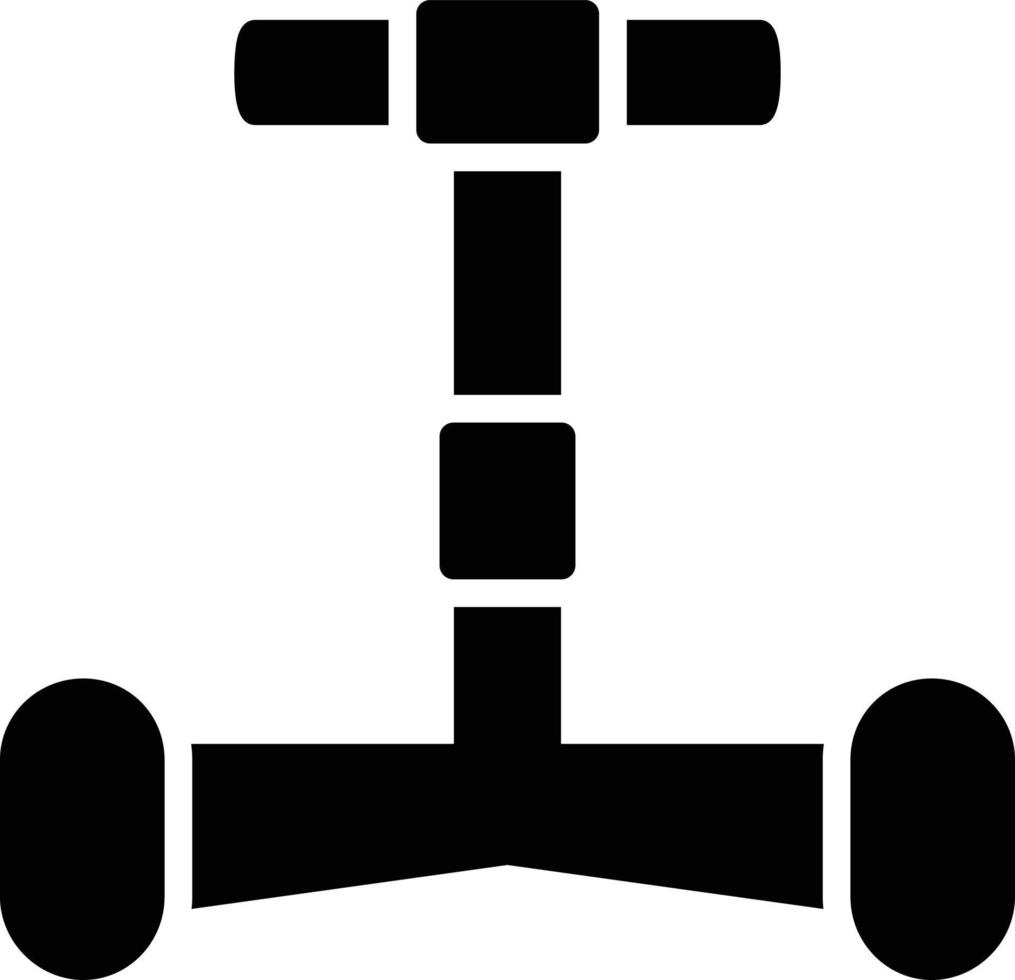 ícone de glifo de hoverboard vetor