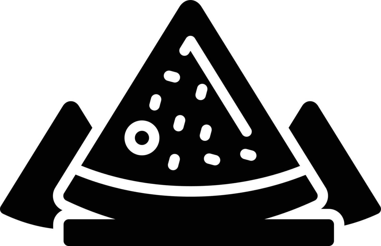 ícone de glifo de samosa vetor