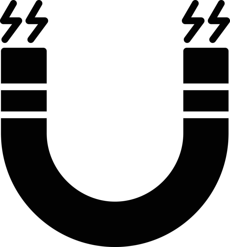 ícone de glifo magnético vetor