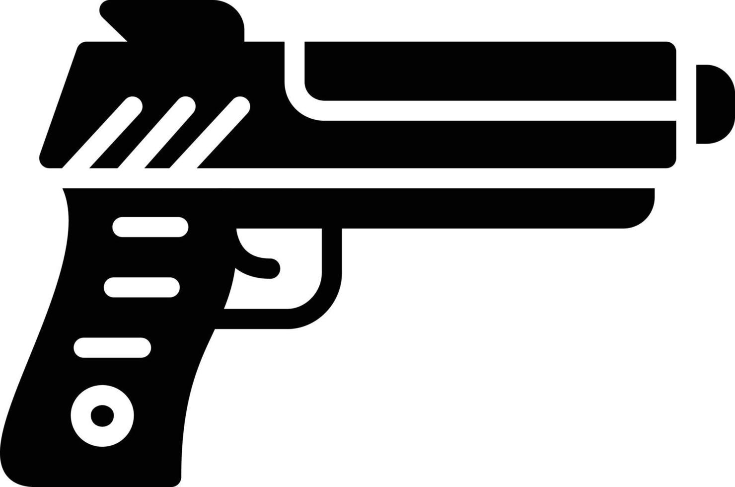 ícone de glifo de arma vetor