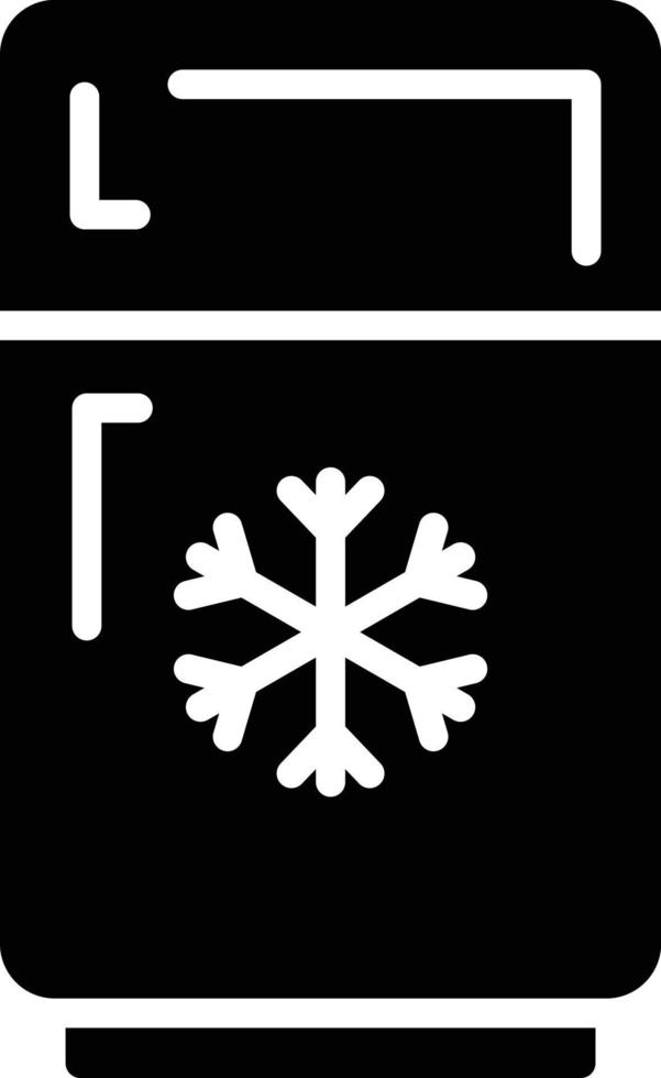 ícone de glifo de geladeira vetor