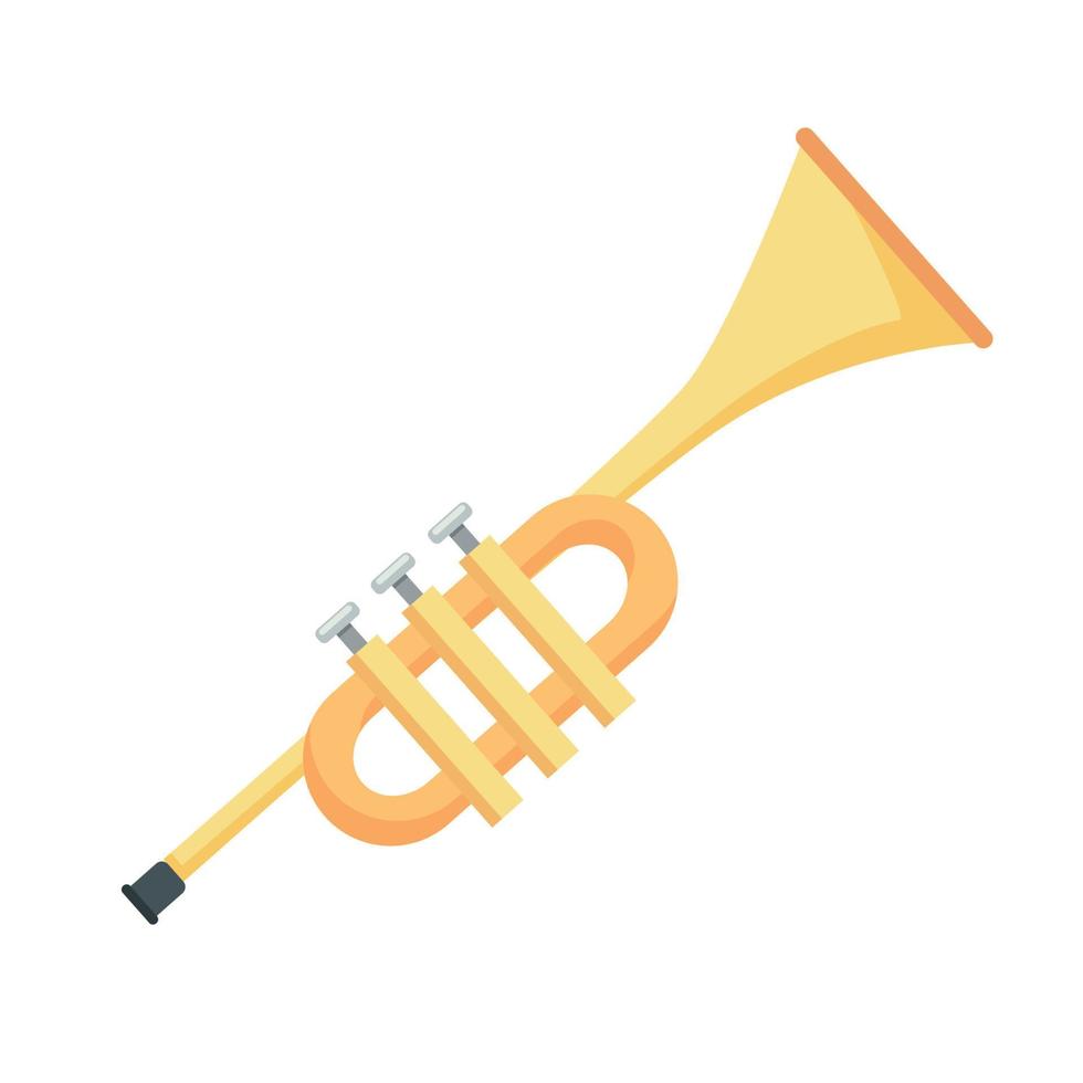 instrumento musical de trompete vetor