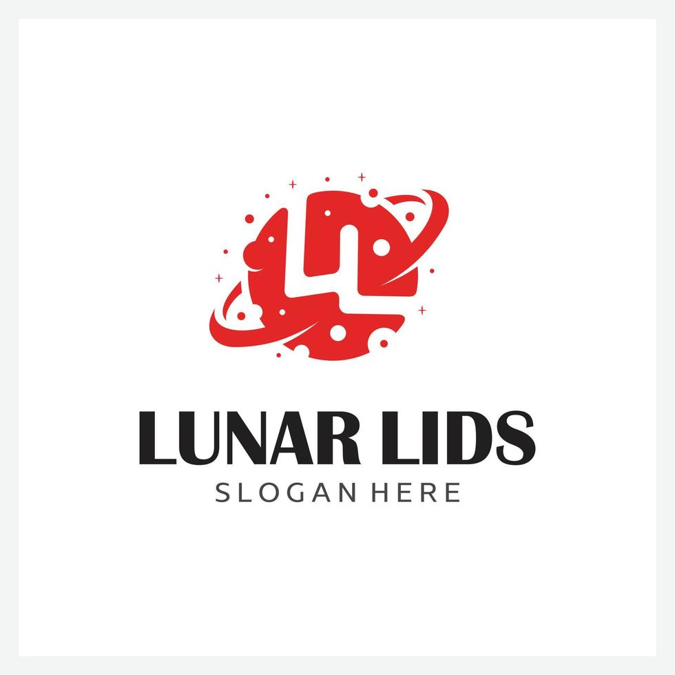 ícone de vetor de inspiração do logotipo lunar