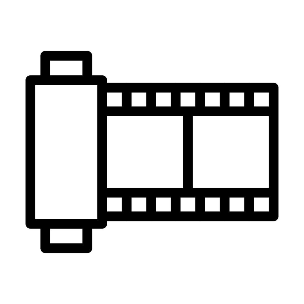 design de ícone de filme de câmera vetor
