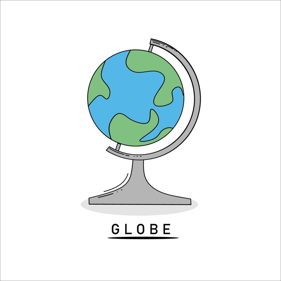 ilustrações de suporte de globo de logotipo vetor