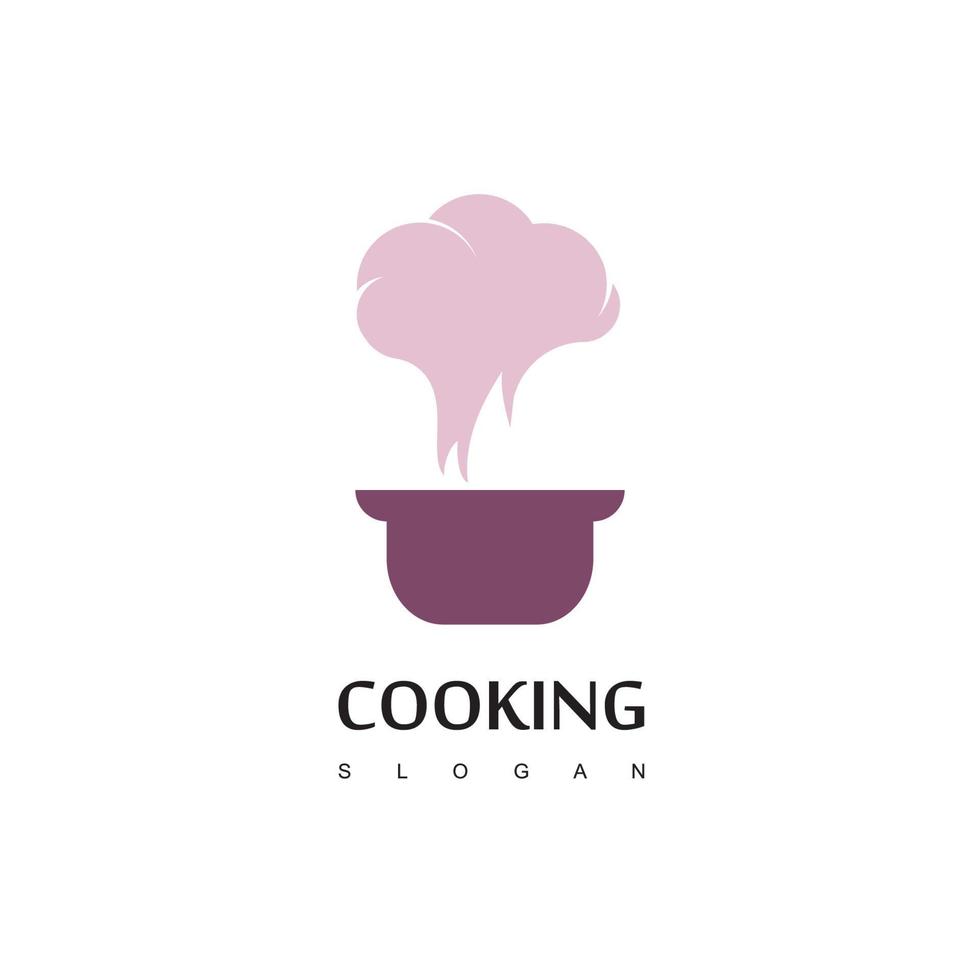 modelo de design de logotipo de cozinha vetor