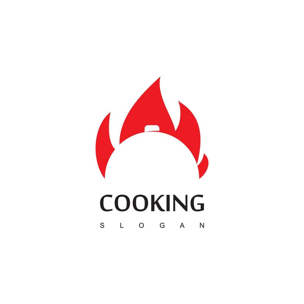 modelo de design de logotipo de cozinha vetor