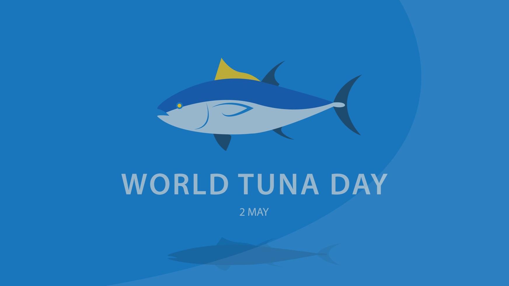 dia mundial do atum. fundo de ilustração vetorial. vetor