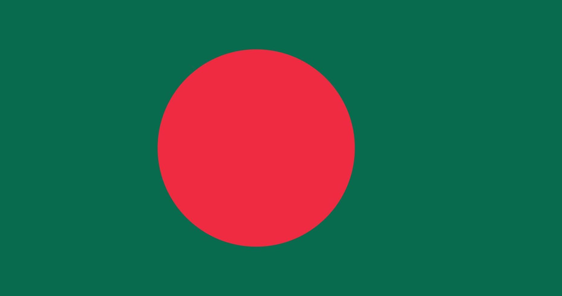 bandeira de bangladesh com design original de ilustração vetorial de cor rgb vetor