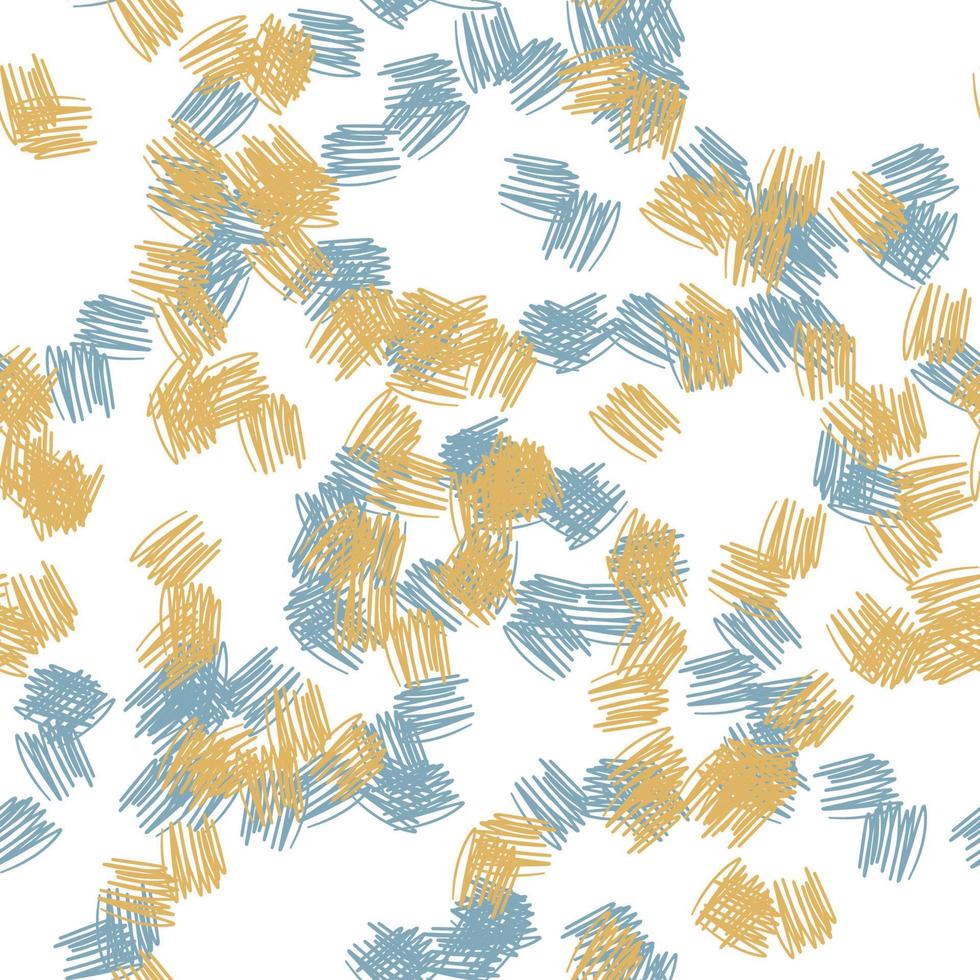 fantasia bagunçado doodle à mão livre padrão sem emenda de formas geométricas. cartão abstrato de rabisco infinito, layout. fundo criativo. têxtil, tecido, papel de embrulho. vetor