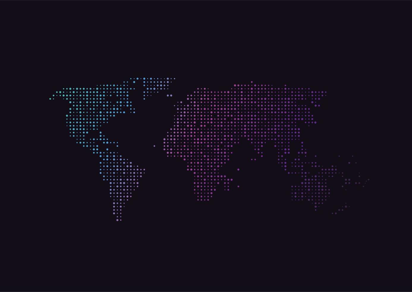 conexão de rede global. ponto de mapa mundial e conceito de composição de linha de negócios globais. ilustração vetorial vetor